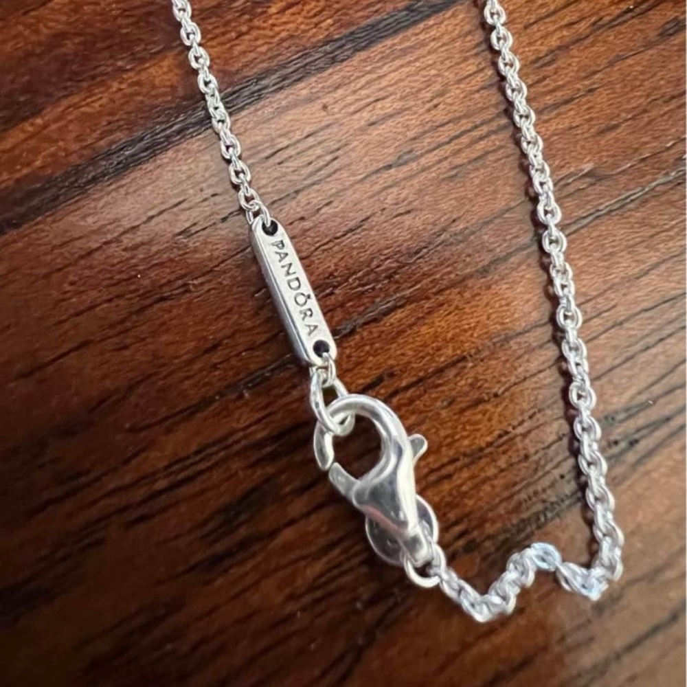 Authentic Pandora Sparkling Elevated Heart Necklace S925 ALE Sterling Silver NEW - Picture 6 of 10